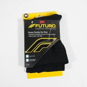 Futuro Restoring Sz Medium BLACK Firm Compression Dress Socks for Men 71035